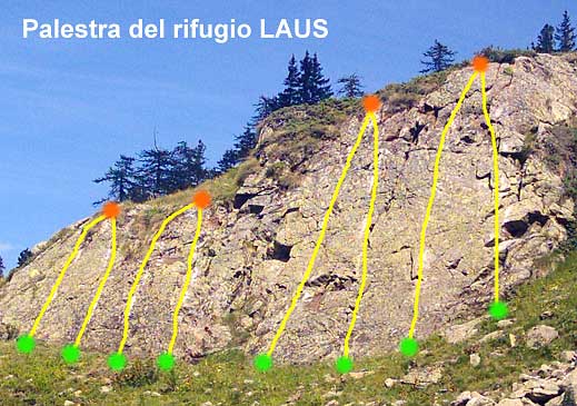 palestra del rifugio Laus