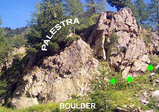 palestra del rifugio Laus